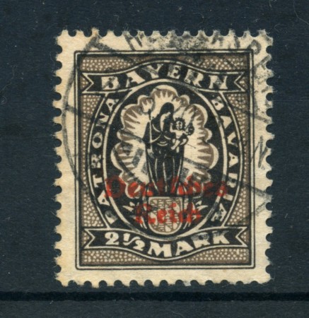 1920 - LOTTO/17839 - GERMANIA REICH - 2,5m. NERO - USATO