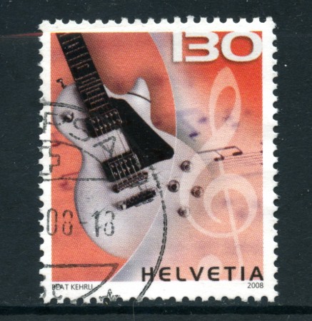 2008 - LOTTO/22877 - SVIZZERA - 130c. CHITARRA - USATO