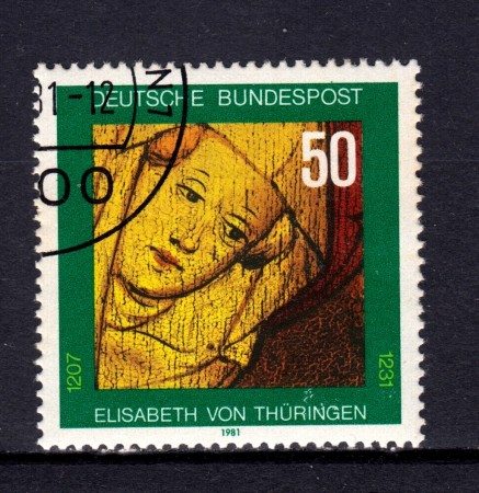 1981 - GERMANIA FEDERALE - SANTA ELISABETTA - USATO - LOTTO/31402U