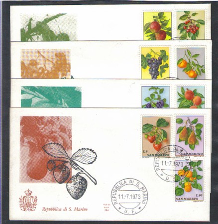 1973 - LOTTO/7945Z - SAN MARINO - FRUTTA - FDC