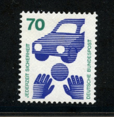 1972 - LOTTO/18919 -  GERMANIA FEDERALE - 70p. INFORTUNI - NUOVO