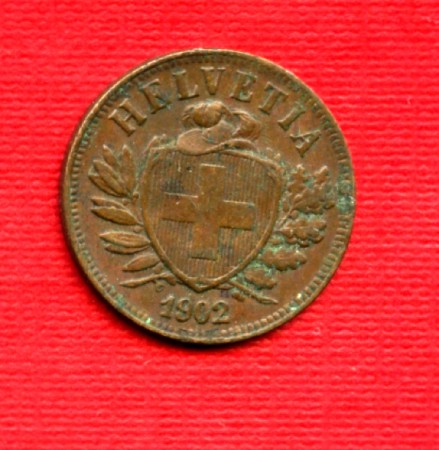 1902 - LOTTO/M21662  SVIZZERA - 2 RAPPEN  BRONZO