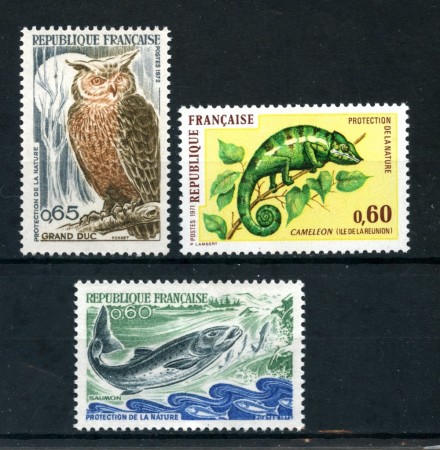 1971/72 - FRANCIA - PROTEZIONE NATURA 3v. - NUOVI - LOTTO/26023