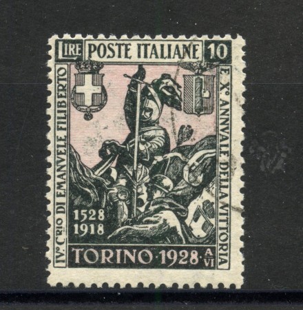 1928 - REGNO - LOTTO/42213 - 10 LIRE EMANUELE FILIBERTO - USATO