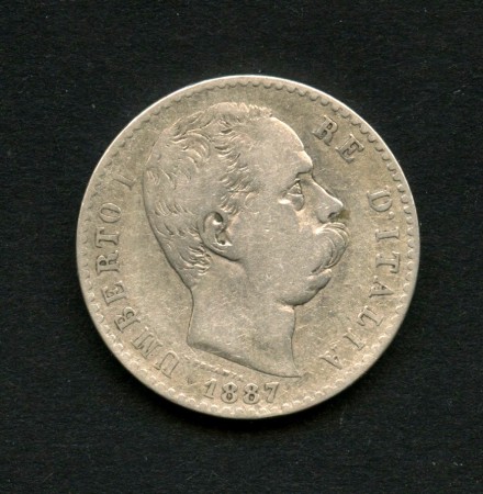 1887 - REGNO - LOTTO/M47373 - 2 LIRE ARGENTO RE UMBERTO I°