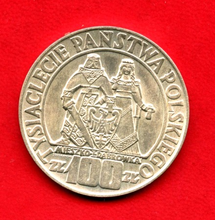 1966 - POLONIA. - LOTTO/M38352 - 100 ZLOTY ARGENTO 