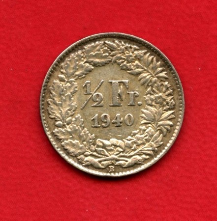 1940 - SVIZZERA - 1/2 FRANCO ARGENTO - LOTTO/M32041