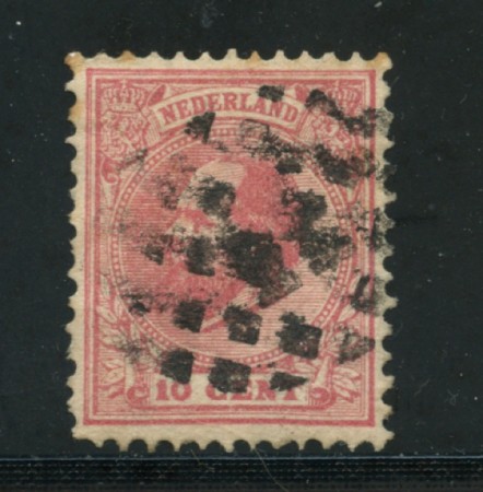 1872/88 - LOTTO/21258 - OLANDA - 10 CENT. ROSA USATO