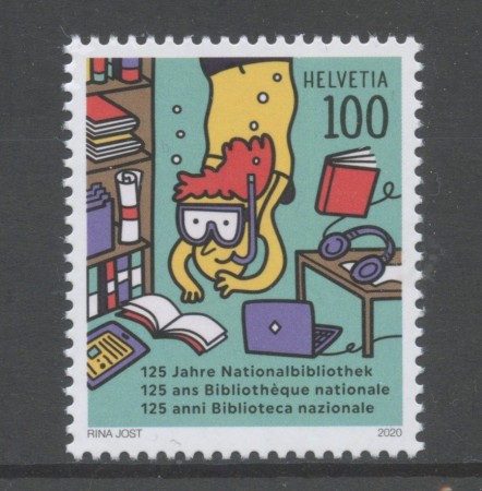 2020 - SVIZZERA - LOTTO/42176 - 125° DELLA BIBLIOTECA - NUOVO