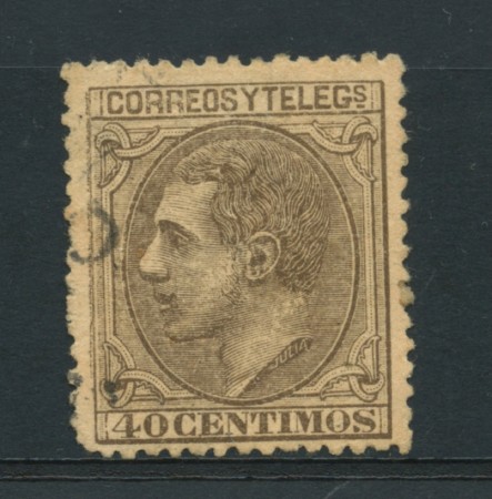 1879 - LOTTO/16755 - SPAGNA - 40c. RE ALFONSO XII° - USATO
