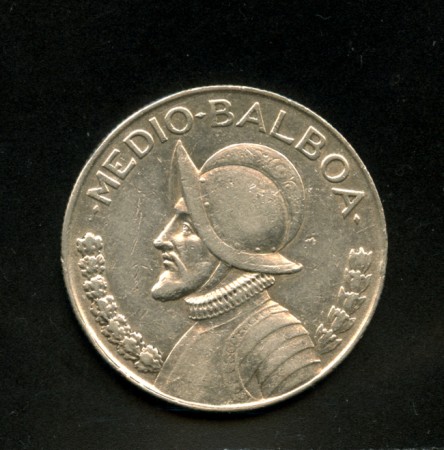 1947 - PANAMA - LOTTO/M13553 - 1/2  BALBOA - ARGENTO