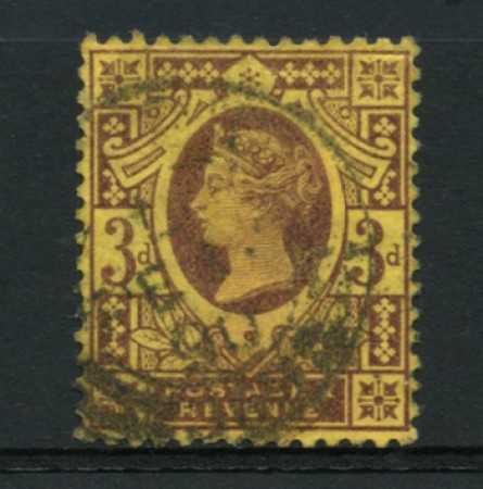 1887 - LOTTO/12311 - GRAN BRETAGNA - 3p. GIUBILEO REGINA VITTORIA - USATO