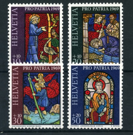 1969 - LOTTO/22339 - SVIZZERA - PRO PATRIA 4v. - NUOVI