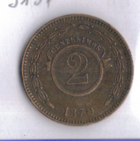 1870 - LOTTO/MPAR1870 - PARAGUAY - 2 CENTESIMOS