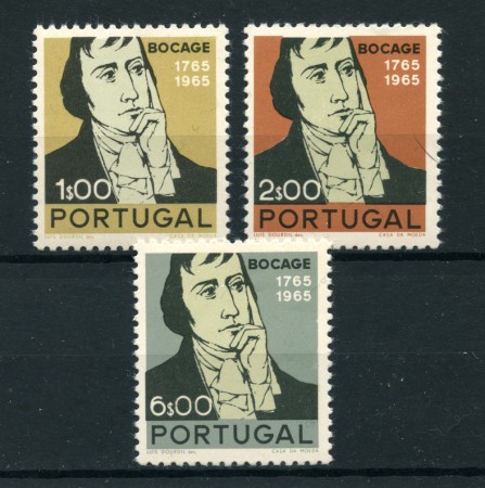1966 - LOTTO/22941 - PORTOGALLO - M.BARBOSA 3v. - NUOVI