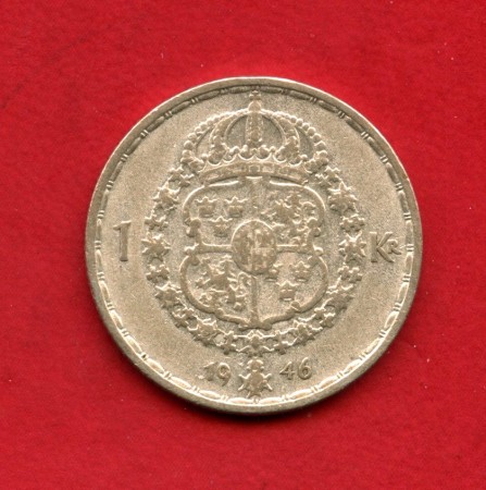1946 - SVEZIA - LOTTO/M47572 - 1 KORONA ARGENTO