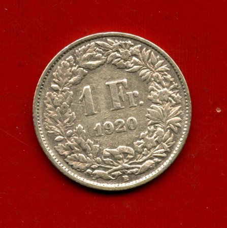 1920 - SVIZZERA - LOTTO/M43401 - 1 FRANCO  ARGENTO