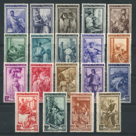 1950 - LOTTO/14368 - REPUBBLICA  - ITALIA AL LAVORO 19v. - NUOVI/TL