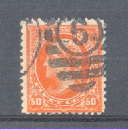 1895 - LBF/2953 - STATI UNITI - 50c. ARANCIO  T. JEFFERSON - USATO