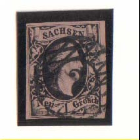 SASSONIA - 1851 - LBF/2386 - 1n. ROSA