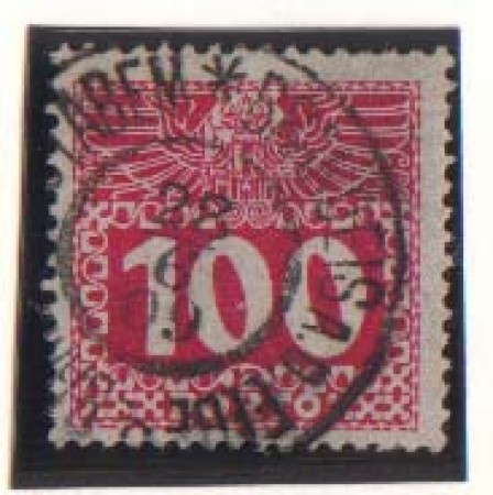 1908 - LOTTO/1849 - AUSTRIA - 100h. SEGNATASSE