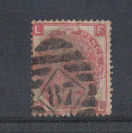1867 - LOTTO/3535 - GRAN BRETAGNA - 3p. ROSA - TAV. 8