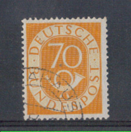 1951 - LOTTO/5280 - GERMANIA FEDERALE - 70p. CORNO DI POSTA - US