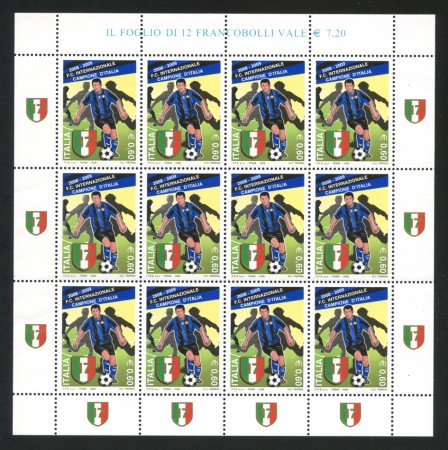 2009 - REPUBBLICA - INTER CAMPIONE D'ITALIA - MINIFOGLIO NUOVO - LOTTO/32821