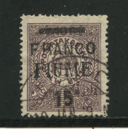 1919 - FIUME - CASSA DI RISPARMIO 15 SU10 f. - USATO - LOTTO/31615