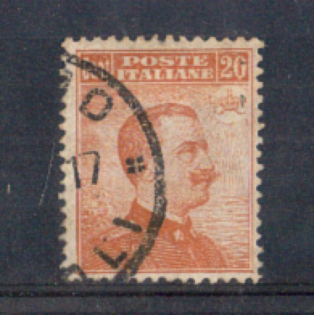 1916 - LOTTO/REG107U - REGNO - 20c. ARANCIO - USATO
