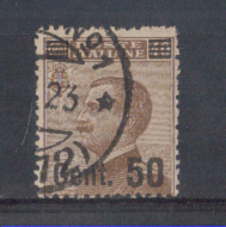 1923 - LOTTO/REG139U - REGNO - 50c. SU 40c. BRUNO - USATO