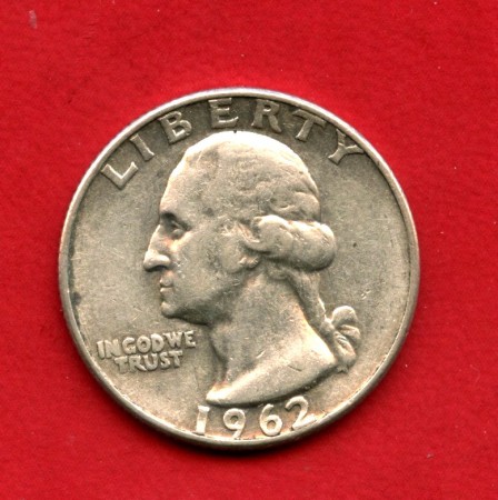 1962D - STATI UNITI - LOTTO/M39837 - 1/4 DI DOLLARO ARGENTO WASHINGTON