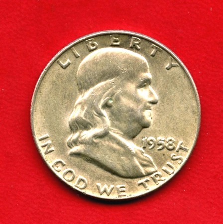 1958D - STATI UNITI - LOTTO/M39831 - 1/2 DOLLARO ARGENTO FRANKLIN
