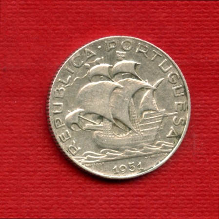 1951 - LOTTO/23066 - PORTOGALLO - 2,5 ESCUDOS ARGENTO