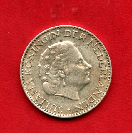 1955 - OLANDA - LOTTO/M47875 - 1 GULDEN ARGENTO  REGINA GIULIANA