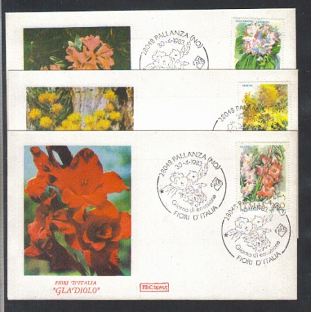 1983 - LOTTO/6788Z - REPUBBLICA - FIORI 3° SERIE - FDC