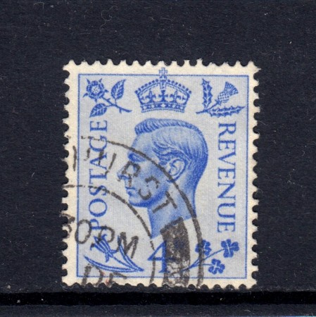 1950 - GRAN BRETAGNA - 4p. CELESTE GIORGIO VI° - USATO - LOTTO/32099
