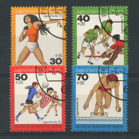 1976 - LOTTO/15595U  - BERLINO - PRO GIOVENTU' SPORT 4v. -  USATI