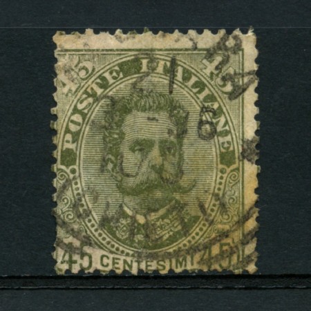 1891 - LOTTO/16524 - REGNO - 45 CENT. VERDE UMBERTO I° - USATO