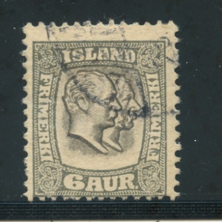 1907 - LOTTO/21088 - ISLANDA - 6 a. GRIGIO - USATO