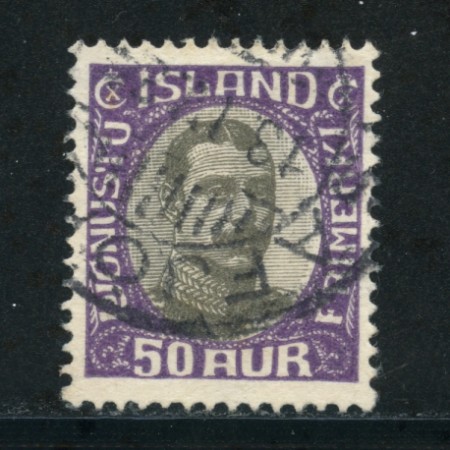 1920/30 - LOTTO/21126 - ISLANDA - 50 aur  VIOLETTO SERVIZIO - USATO