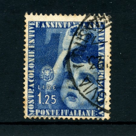 1937 - LOTTO/22096 - REGNO - 1,25 LIRE COLONIE ESTIVE - USATO