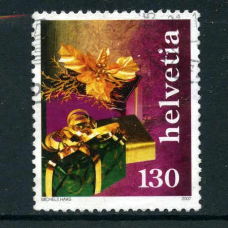 2007 - LOTTO/22882 - SVIZZERA - 130c. NATALE - USATO