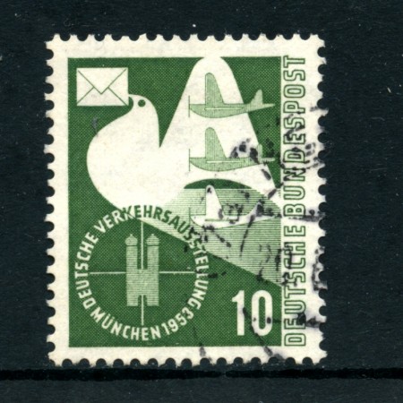 1953 - LOTTO/24240 - GERMANIA FEDERALE - 10p. ESPO TRASPORTI - USATO