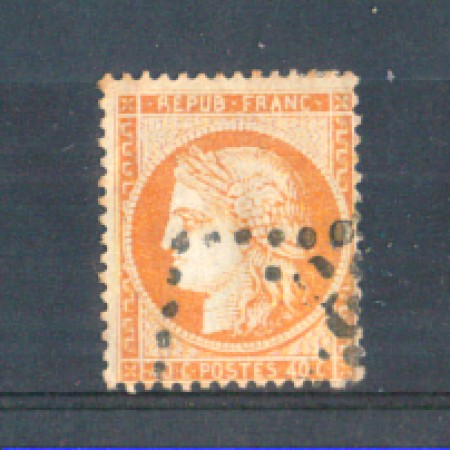 1870 - LOTTO/FRA38U - FRANCIA - 40 c. ARANCIO - USATO