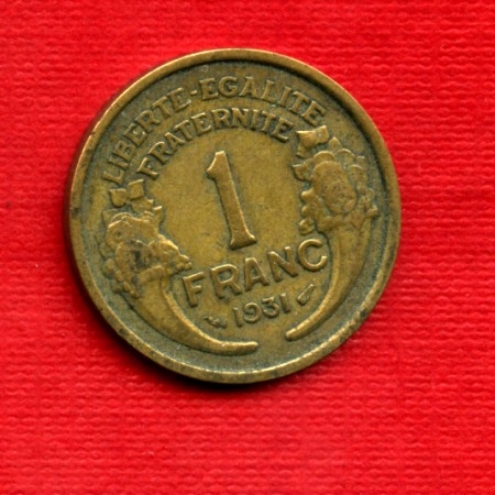 1931 - LOTTO/M21756 . FRANCIA - 1 FRANCO CORNUCOPIA