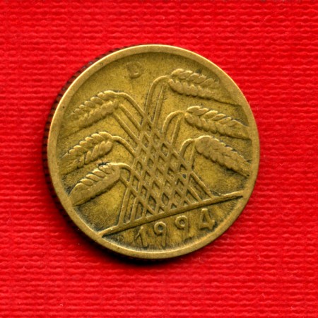1924D - LOTTO/M23255 - GERMANIA - 10 REICHSPFENNIG REP. WEIMAR