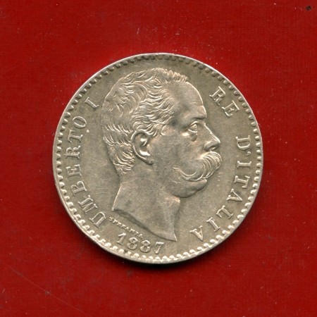 1887 - REGNO - 2 LIRE UMBERTO I° ARGENTO - LOTTO/M30694