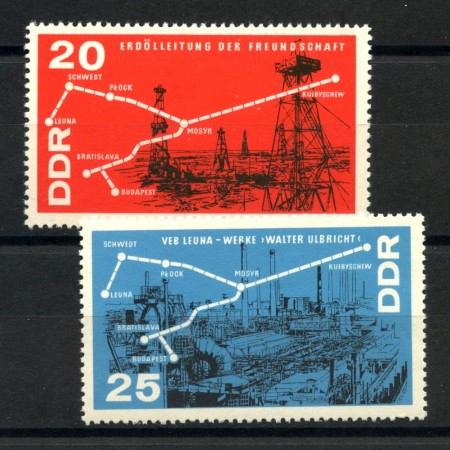 1966 - GERMANIA DDR - OLEODOTTO DELL'AMICIZIA 2v. - NUOVI - LOTTO/36226