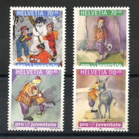1999 - SVIZZERA - PRO JUVENTUTE 4v. - NUOVI - LOTTO/37324
